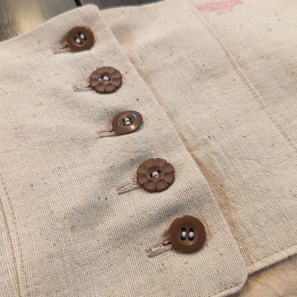 VINTAGE FEED SACK cropped top S (A1) - Picture 8 of 10